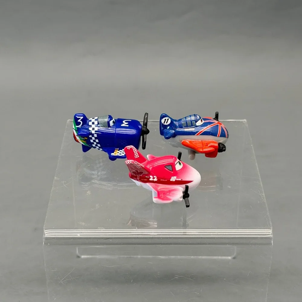 Disney Planes Micro Drifters Lot of 3 Mini Figures Rochelle Bulldog